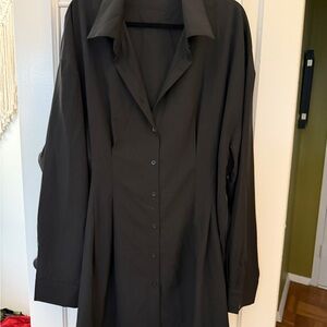 Cider Black Long Sleeve Dress